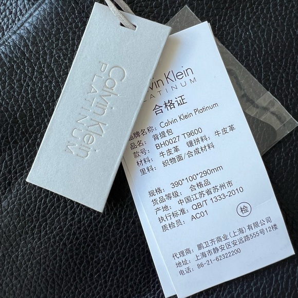 Calvin klein platinum leather briefcase - Picture 5 of 7